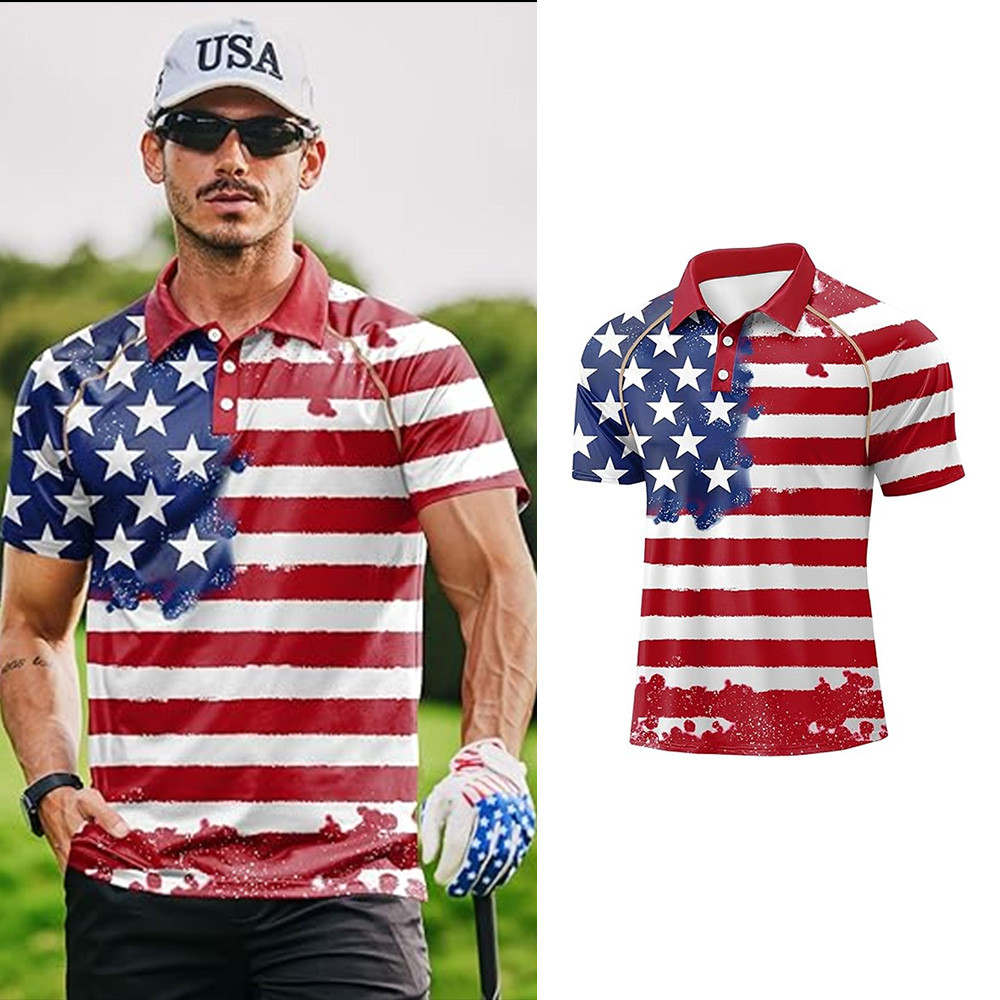 1776 USA Flag Polo Shirt Men's Patriotic Clothing Useful Gift For Boyfriend 1776 USA Flag Polo Shirt Men's Patriotic Clothing Useful Gift For Boyfriend