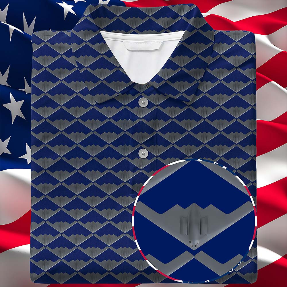 B2 Hammer Bomber Polo Shirt Operation Midnight Hammer Patriotic Gift For Golf Fans B2 Hammer Bomber Polo Shirt Operation Midnight Hammer Patriotic Gift For Golf Fans