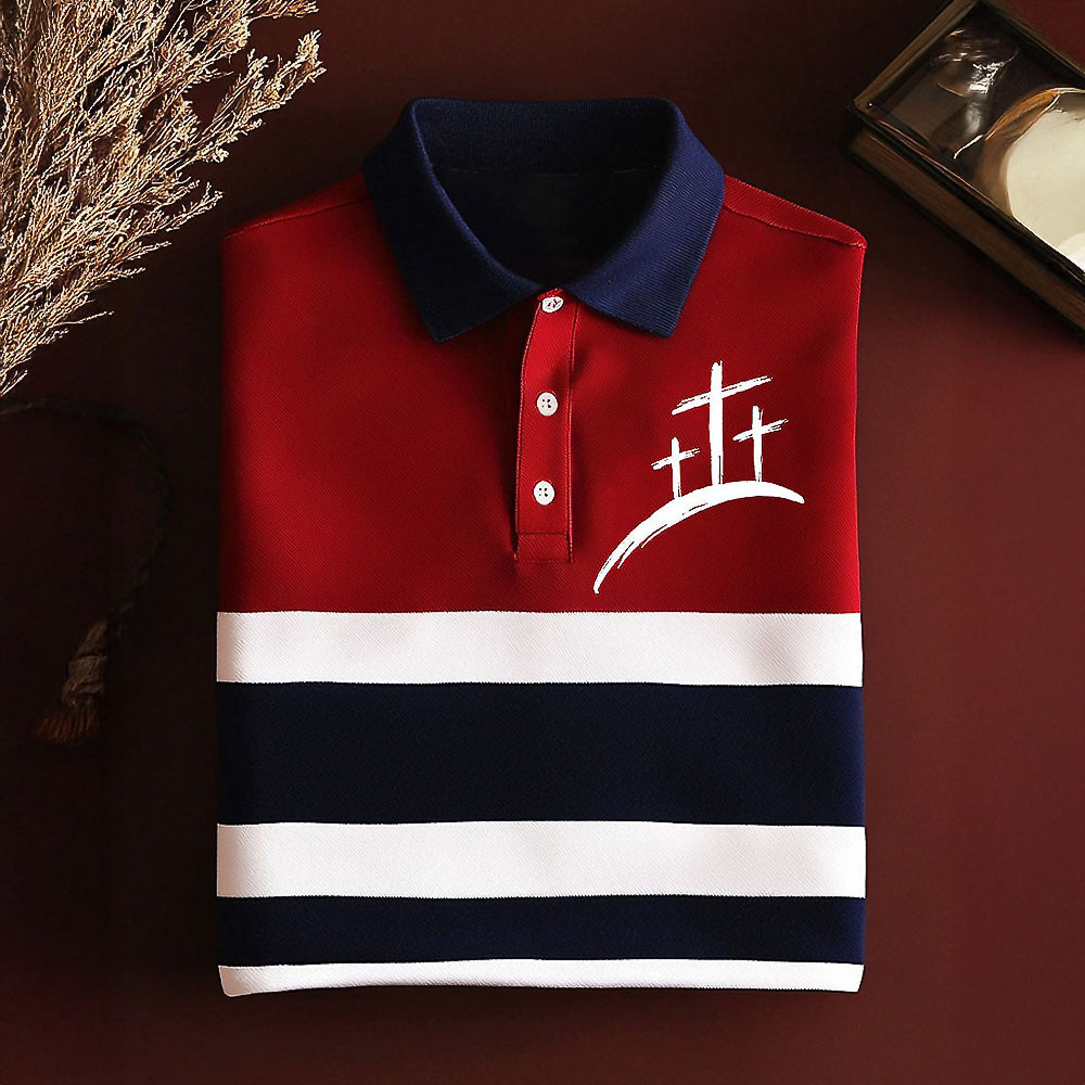 Christian Cross Faith Golf Polo Shirt Jesus Merch Best Religious Gift For Christian Christian Cross Faith Golf Polo Shirt Jesus Merch Best Religious Gift For Christian