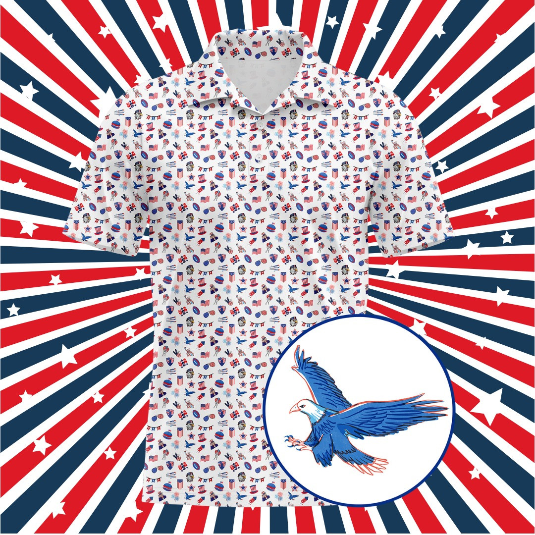 Eagles Land Of The Free Polo Shirt Patriotic Clothing Unique Gifts For Dad Eagles Land Of The Free Polo Shirt Patriotic Clothing Unique Gifts For Dad