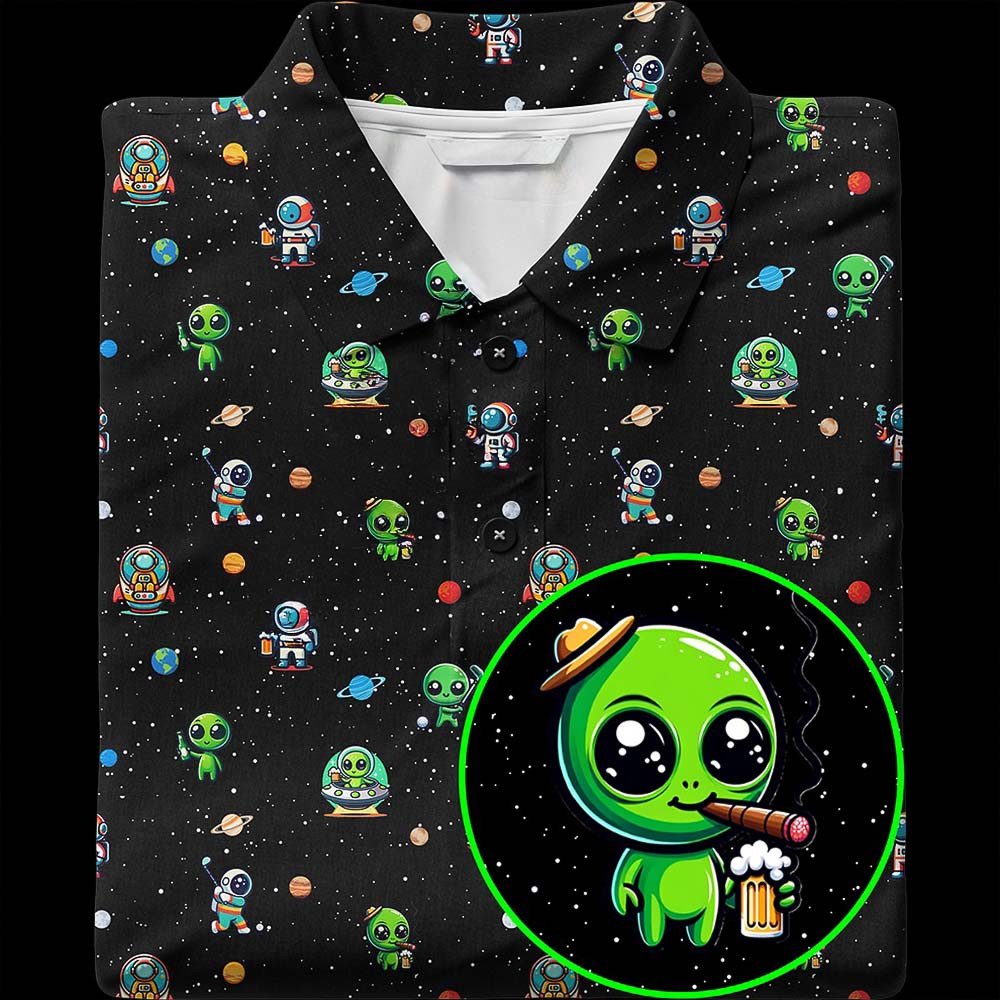 Funny Allien Polo Shirt Unique Clothes Birthday Ideas For Husband Funny Allien Polo Shirt Unique Clothes Birthday Ideas For Husband