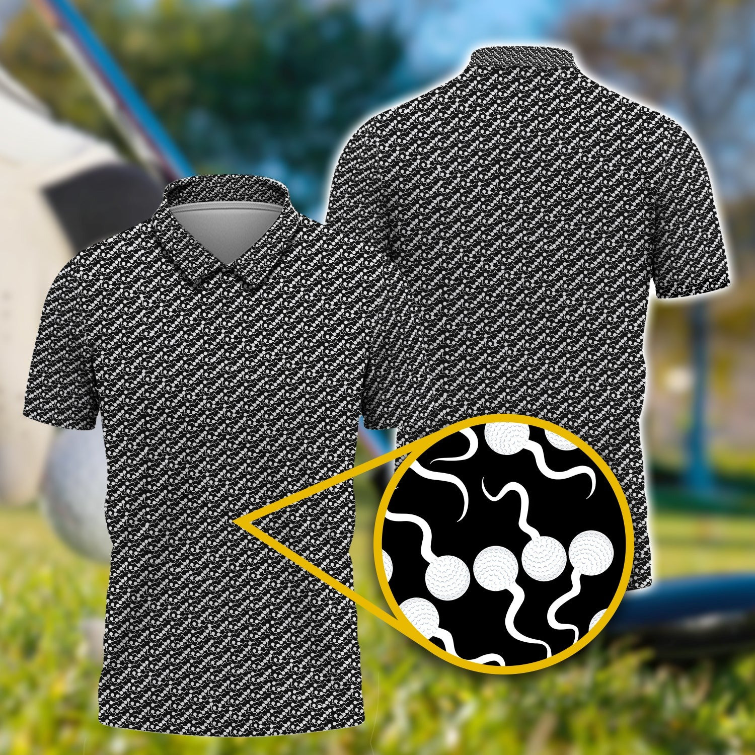 Funny Sperball Golf Black Polo Shirt Best Funny Gift Golf Enthusiasts Funny Sperball Golf Black Polo Shirt Best Funny Gift Golf Enthusiasts
