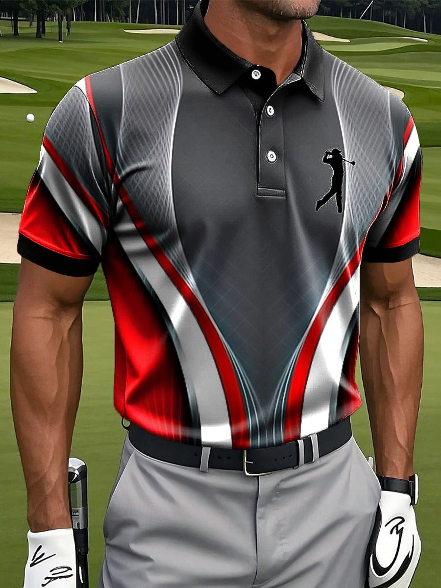 Golf Line Art Polo Shirt Men's Golf Clothing Best Gifts For Golf Lovers Golf Line Art Polo Shirt Men's Golf Clothing Best Gifts For Golf Lovers
