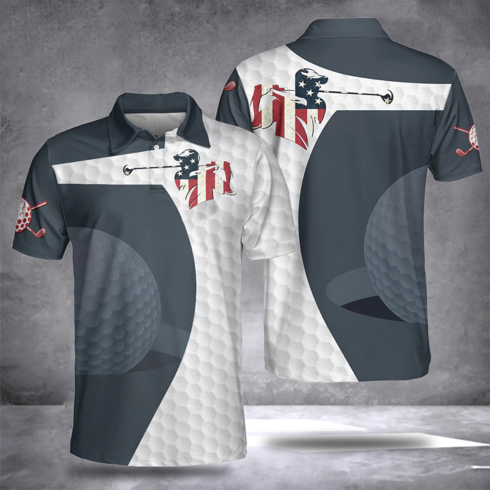 Golf Swing American Flag Golfer Polo Shirt Apparel Best Golf Gifts For Dad Ideas Golf Swing American Flag Golfer Polo Shirt Apparel Best Golf Gifts For Dad Ideas
