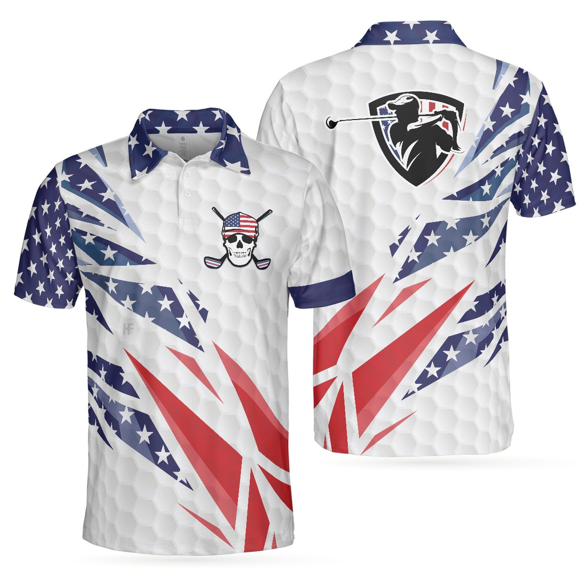 Golfer USA Flag Polo Shirt American Flag Polo Shirt Best Gifts For Golfers Golfer USA Flag Polo Shirt American Flag Polo Shirt Best Gifts For Golfers