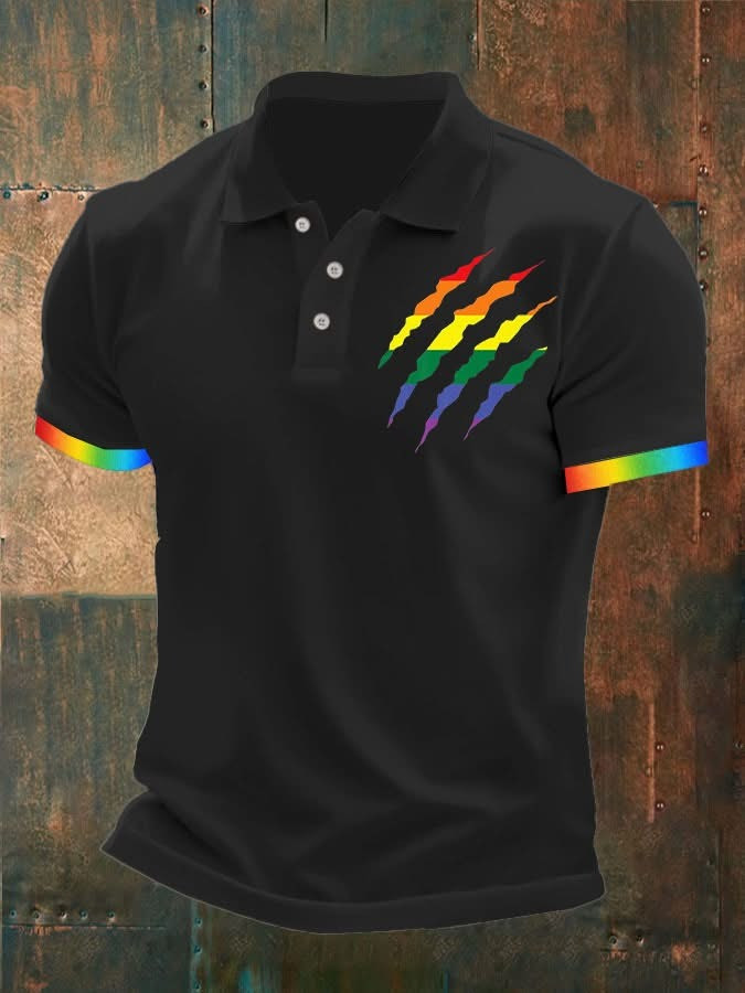 Happy LGBTQ+ Pride Month Merch Polo Shirt Men's Best Gifts For Gay Friends Happy LGBTQ+ Pride Month Merch Polo Shirt Men's Best Gifts For Gay Friends
