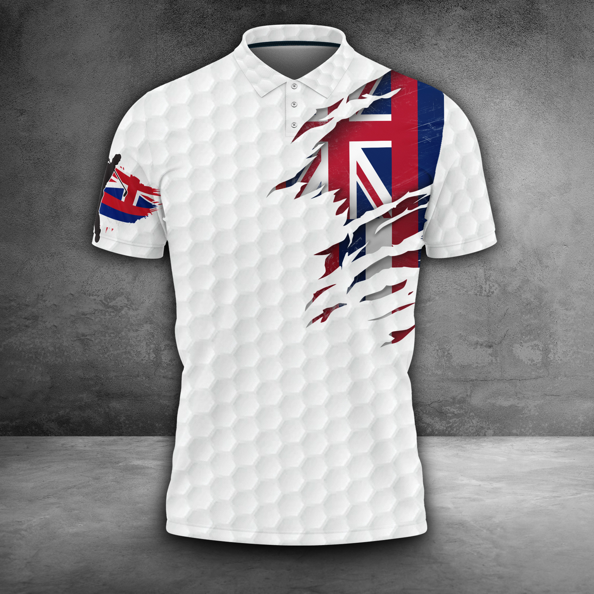 Hawaii Golfer Polo Shirt Mens Golfer Apparel Hawaii State Flag Golf Gift Ideas Hawaii Golfer Polo Shirt Mens Golfer Apparel Hawaii State Flag Golf Gift Ideas