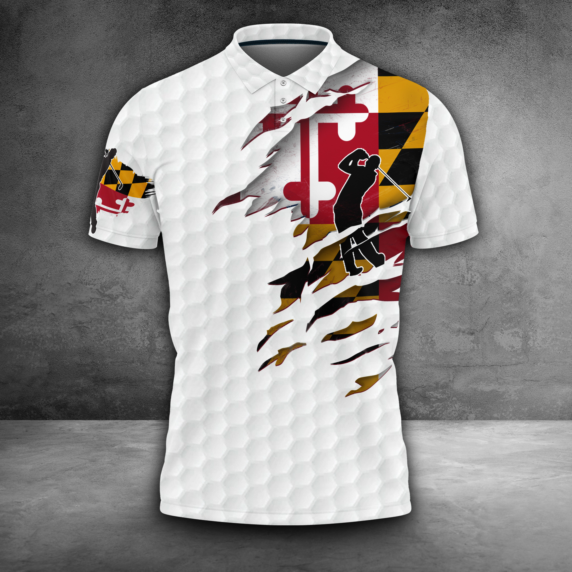 Maryland Golfer Polo Shirt Mens Golfer Clothing Maryland Flag Golf Gifts For Men Maryland Golfer Polo Shirt Mens Golfer Clothing Maryland Flag Golf Gifts For Men