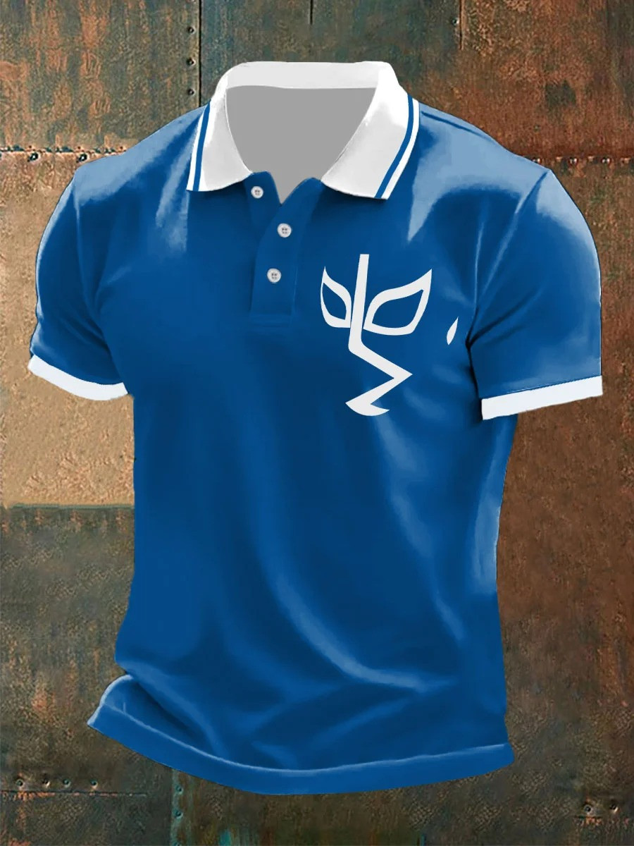 Men's Mexican Wrestling Mask Polo Shirt Gift Ideas For Guys Men's Mexican Wrestling Mask Polo Shirt Gift Ideas For Guys