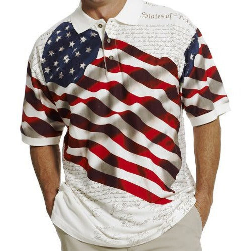 Patriotic American Waving Flag Polo Shirt Best Patriotic Gifts Idea For New Dad Patriotic American Waving Flag Polo Shirt Best Patriotic Gifts Idea For New Dad