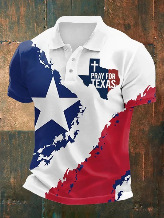 Pray For Texas Strong Men's Polo Shirt Pray For Texas Flood Relief Support Clothing Pray For Texas Strong Men's Polo Shirt Pray For Texas Flood Relief Support Clothing