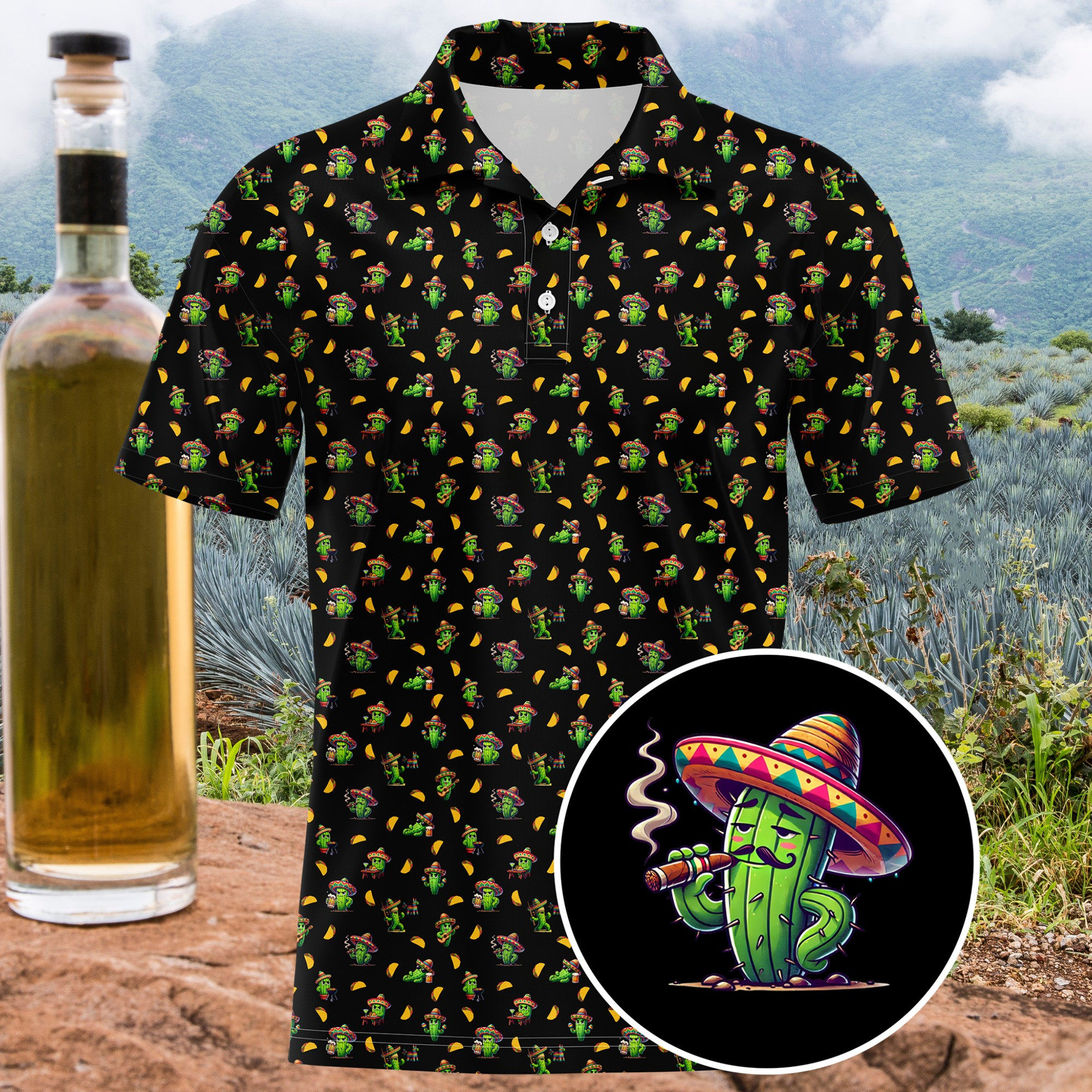 Prickly Party Polo Shirt Father's Day Presents For Dad Ideas 2025 Prickly Party Polo Shirt Father's Day Presents For Dad Ideas 2025