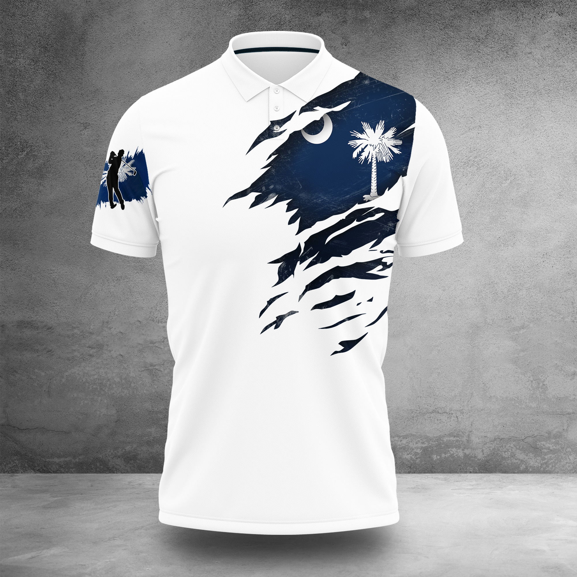 South Carolina Flag Golfer Polo Shirt Patriotic Golf Shirts Mens Best Gifts For Golf Lovers South Carolina Flag Golfer Polo Shirt Patriotic Golf Shirts Mens Best Gifts For Golf Lovers