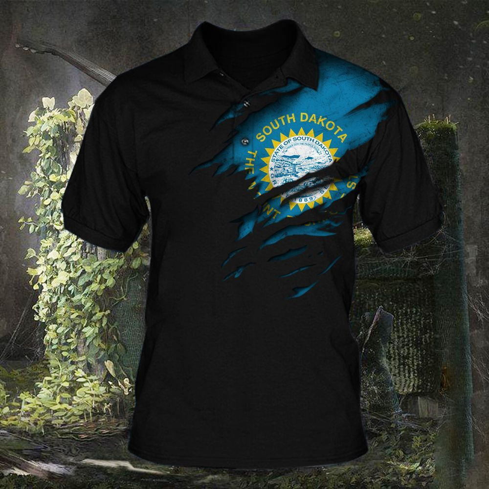 South Dakota Mens Polo Shirt South Dakota State Apparel Patriotic Clothing Gift For Him South Dakota Mens Polo Shirt South Dakota State Apparel Patriotic Clothing Gift For Him