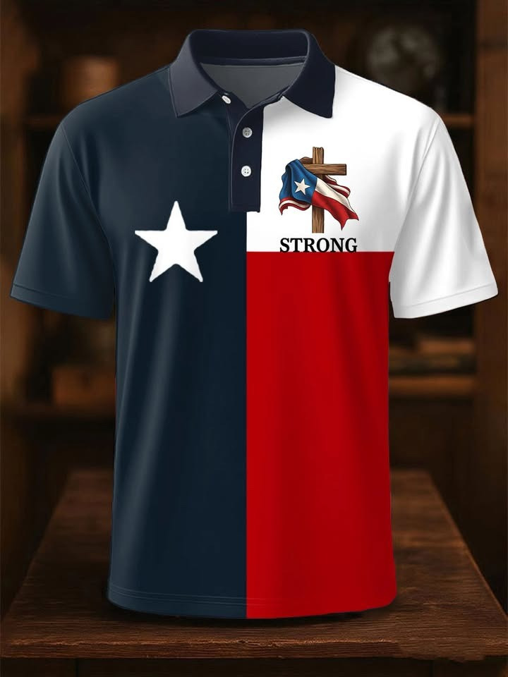 Texas Stands Strong Men's Polo Shirt Patriotic Support Texas Flooding Relief 2025 Clothing Texas Stands Strong Men's Polo Shirt Patriotic Support Texas Flooding Relief 2025 Clothing