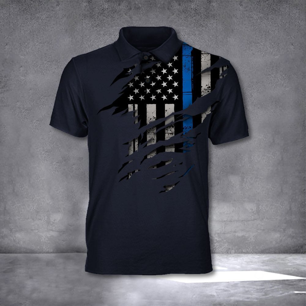 Thin Blue Line Polo Shirt Support US Law Enforcement Police Gift Thin Blue Line Apparel Thin Blue Line Polo Shirt Support US Law Enforcement Police Gift Thin Blue Line Apparel