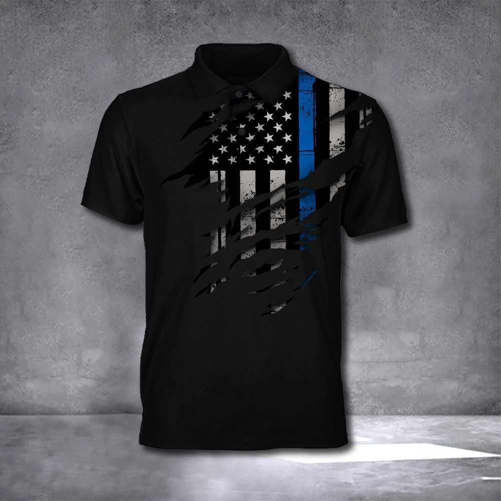 Thin Blue Line Polo Shirt Support US Law Enforcement Police Gift Thin Blue Line Apparel Thin Blue Line Polo Shirt Support US Law Enforcement Police Gift Thin Blue Line Apparel