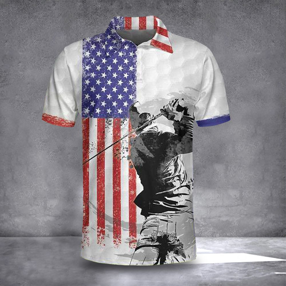 USA Olympic Golf Polo Shirt Team USA Olympic Golf Team Apparel USA Olympic Golf Polo Shirt Team USA Olympic Golf Team Apparel