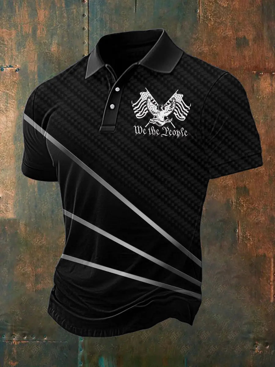 1776 We The People Polo Shirt Patriotic Gift for USA Supporters American Pride Apparel 1776 We The People Polo Shirt Patriotic Gift for USA Supporters American Pride Apparel