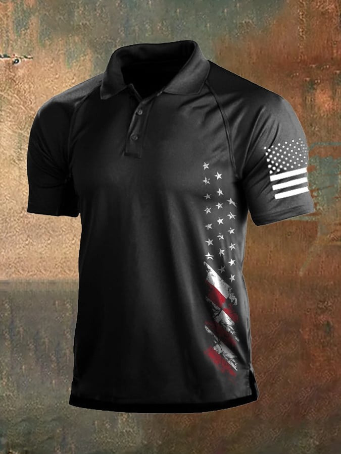 American Flag Independence Day Polo Shirt Patriotic Apparel Gifts For Him American Flag Independence Day Polo Shirt Patriotic Apparel Gifts For Him