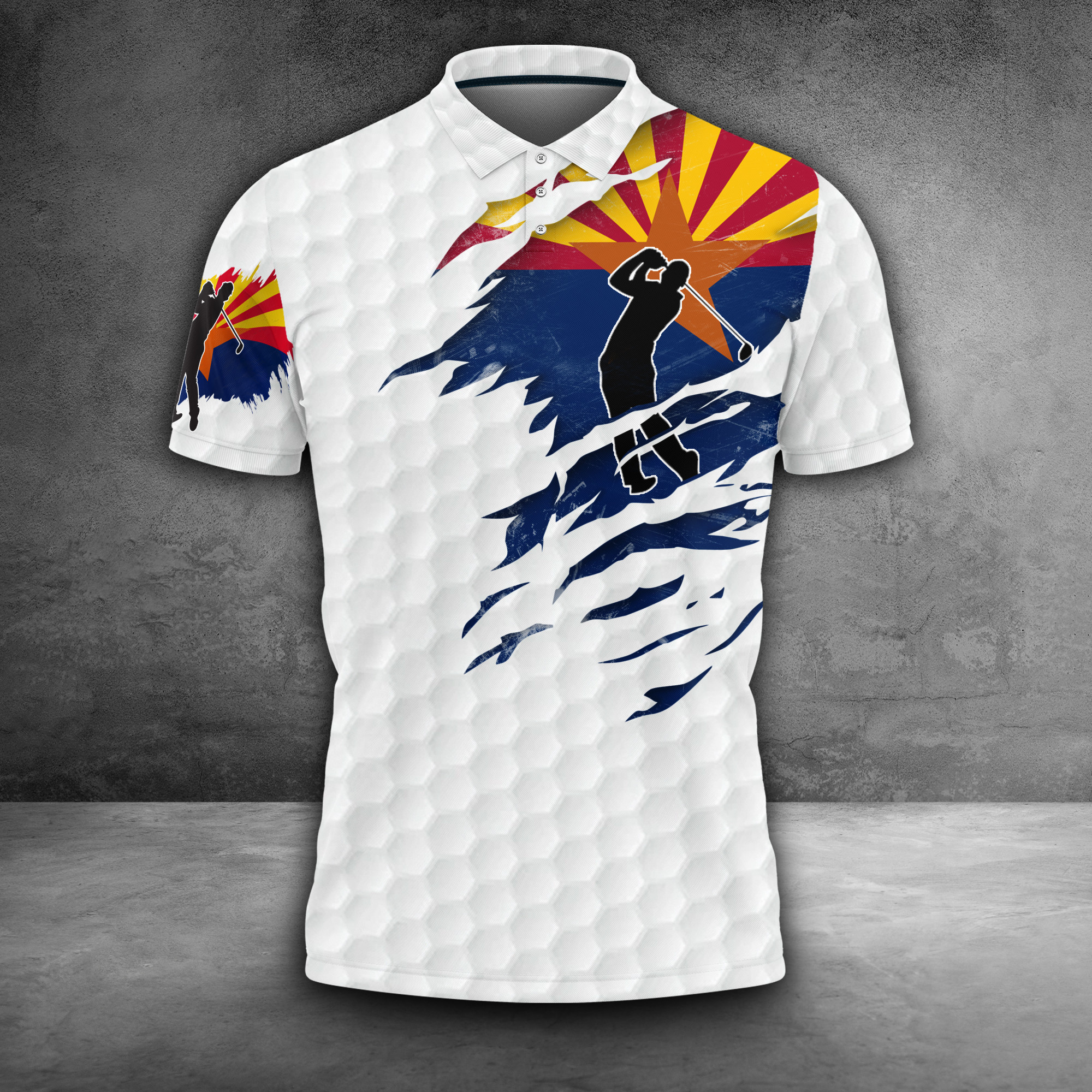 Arizona Golfer Polo Shirt Men's Golf Apparel Best Father's Day Golf Gifts Arizona Golfer Polo Shirt Men's Golf Apparel Best Father's Day Golf Gifts
