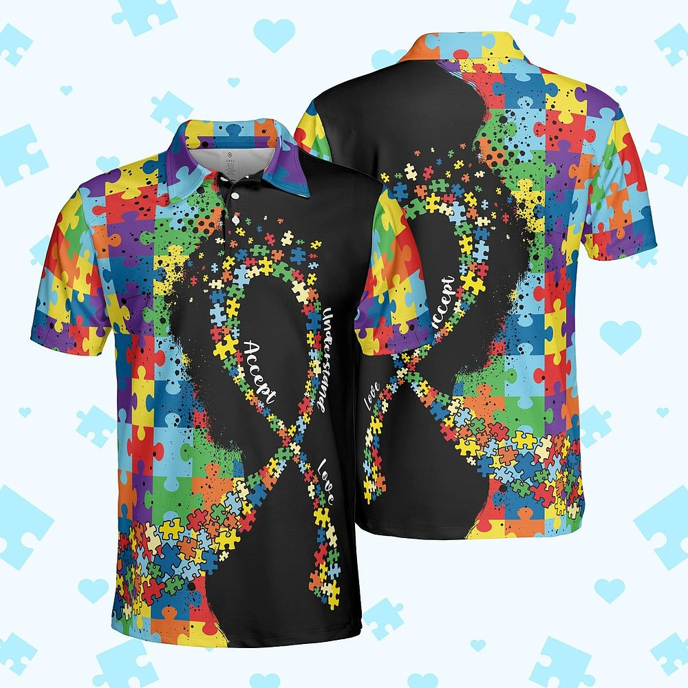 Autism Awareness Polo Shirt Accept Understand Love Polo Shirt Gifts For Him Her Autism Awareness Polo Shirt Accept Understand Love Polo Shirt Gifts For Him Her