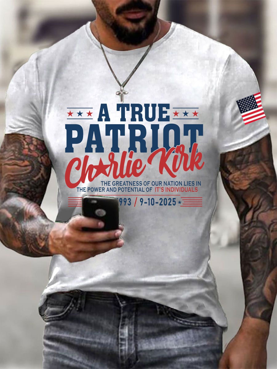 Charlie Kirk A True Patriot T-Shirt The Greatness Of Our Nation 1993 2025 Charlie Kirk Shirt Charlie Kirk A True Patriot T-Shirt The Greatness Of Our Nation 1993 2025 Charlie Kirk Shirt