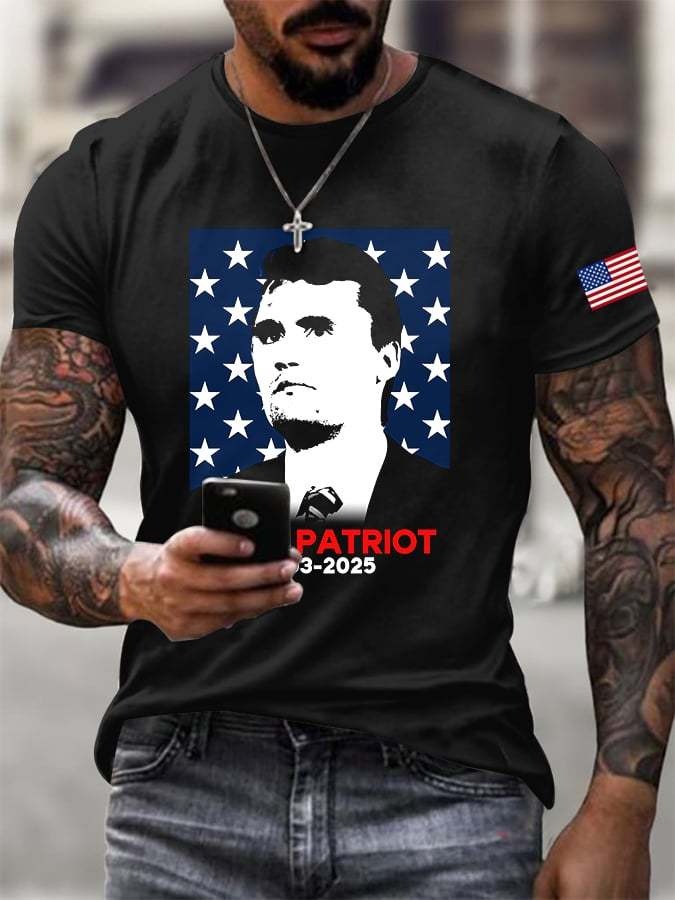 Charlie Kirk A True Patriot T-Shirt Tribute Charlie Kirk Commemorative Shirt Gifts Charlie Kirk A True Patriot T-Shirt Tribute Charlie Kirk Commemorative Shirt Gifts
