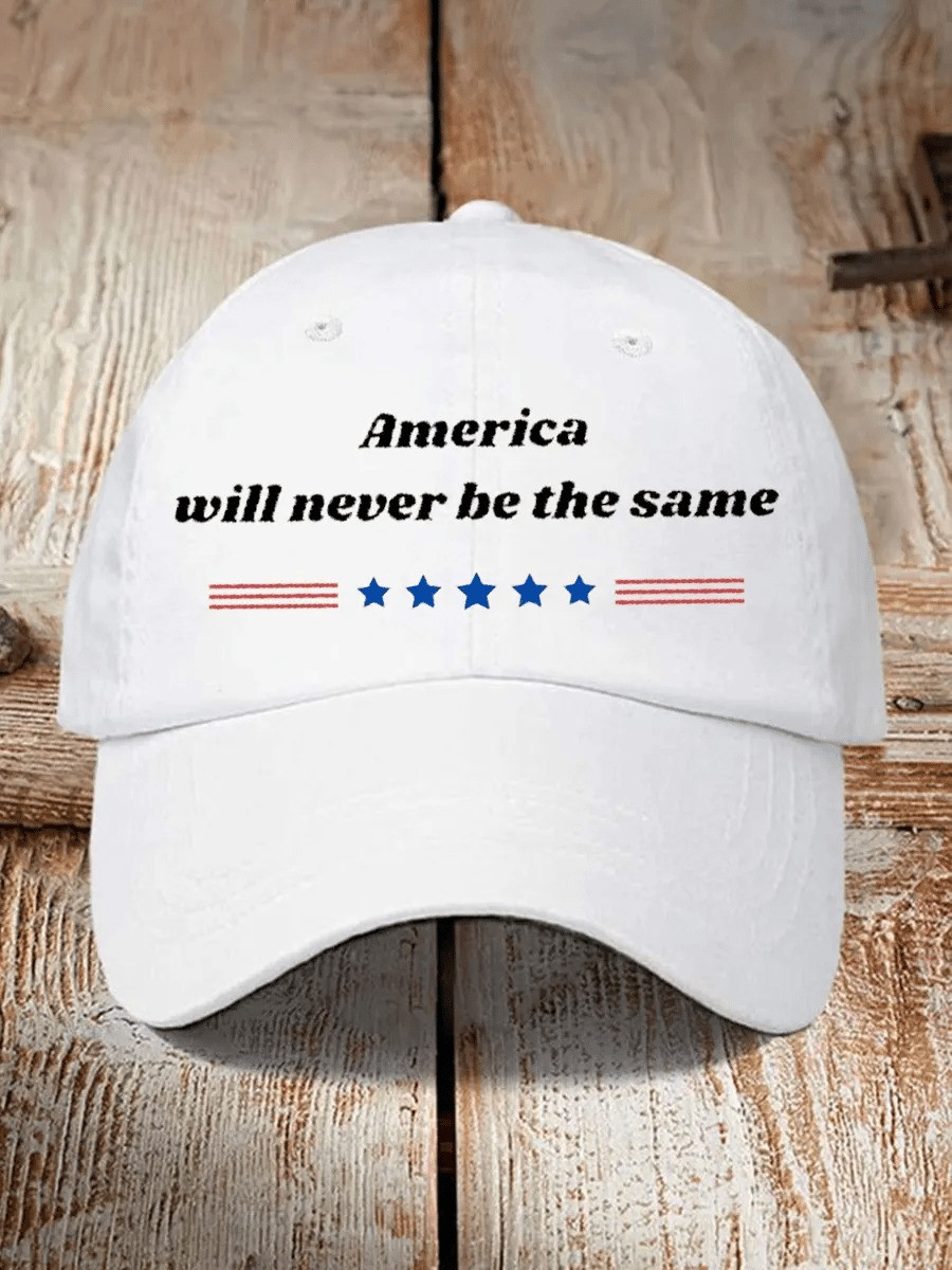 Charlie Kirk America Will Never Be The Same Hat Patriotic TPUSA Cap Gifts For Men Charlie Kirk America Will Never Be The Same Hat Patriotic TPUSA Cap Gifts For Men