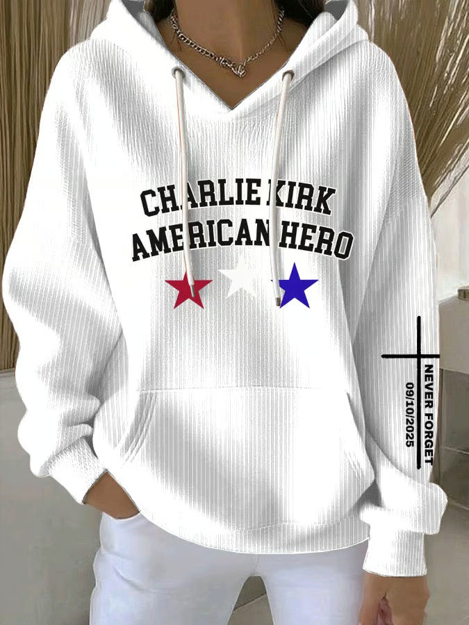 Charlie Kirk American Hero Hoodie Rest In Peace Charlie Kirk Clothing Memorial Gifts Charlie Kirk American Hero Hoodie Rest In Peace Charlie Kirk Clothing Memorial Gifts