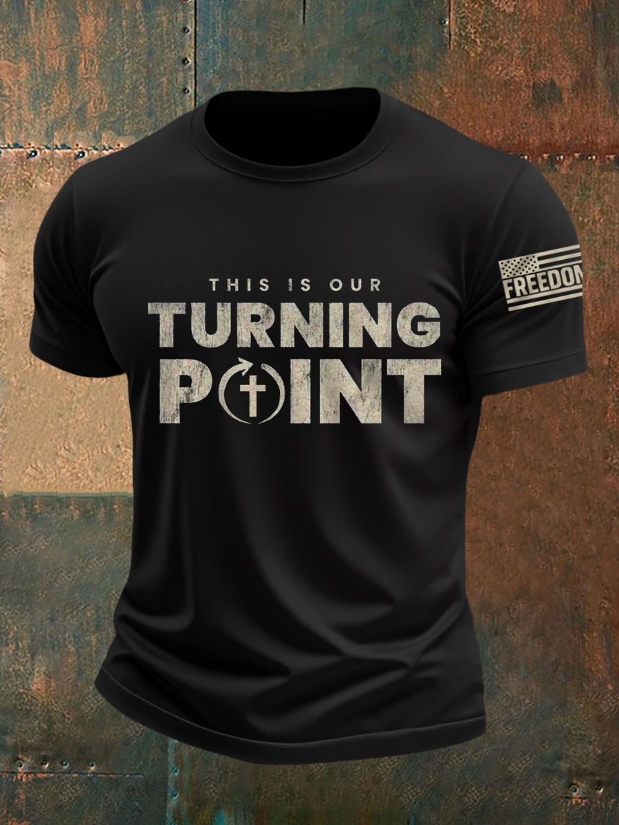 Charlie Kirk Freedom Black T-Shirt This Is Our Turning Point 1993 2025 CK 47 Merchandise Charlie Kirk Freedom Black T-Shirt This Is Our Turning Point 1993 2025 CK 47 Merchandise