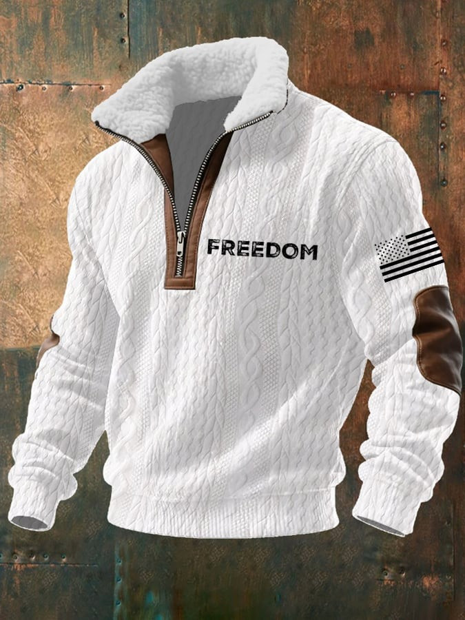 Charlie Kirk Freedom Collar Zipper Sweatshirt American Flag TPUSA Merch Gift For Supporters Charlie Kirk Freedom Collar Zipper Sweatshirt American Flag TPUSA Merch Gift For Supporters