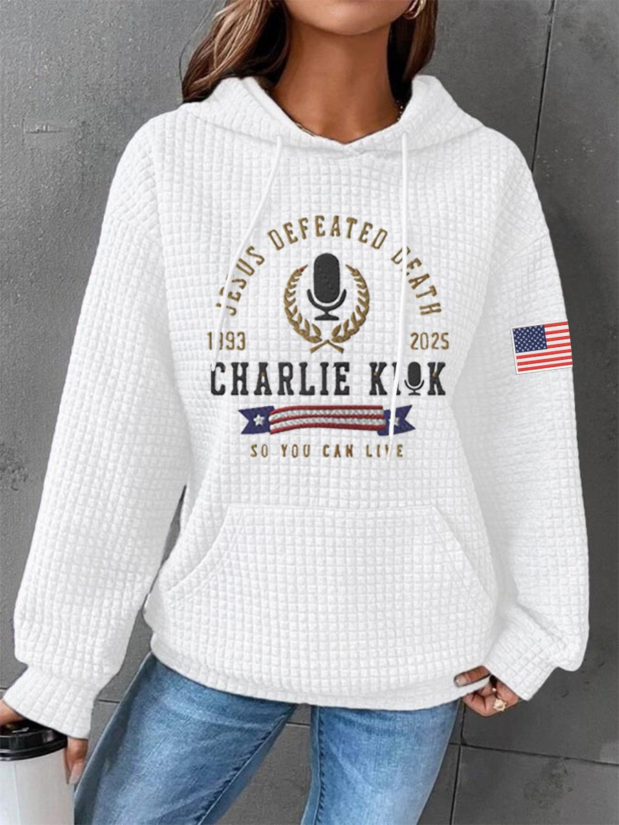 Charlie Kirk Freedom Hoodie Jesus Defeated Death 2025 CK 47 Merchandise Charlie Kirk Freedom Hoodie Jesus Defeated Death 2025 CK 47 Merchandise