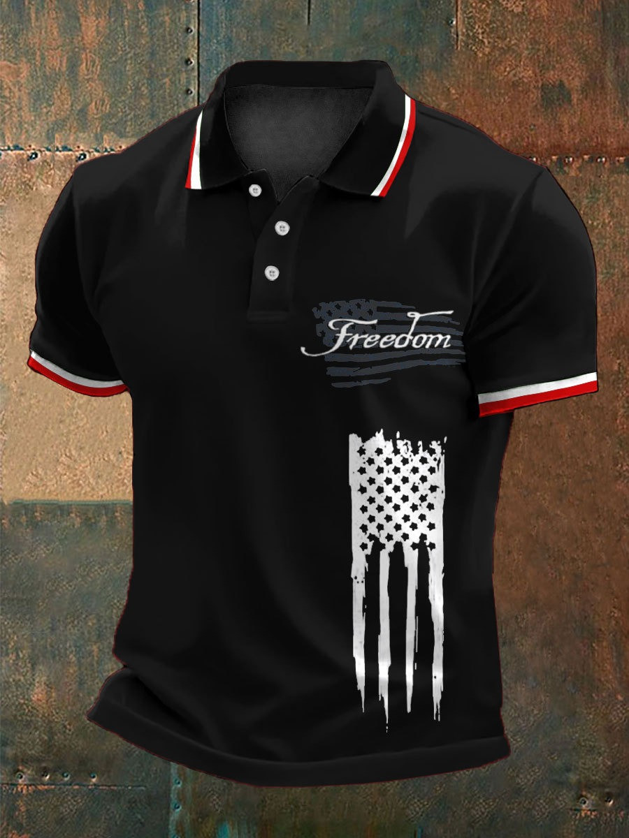 Charlie Kirk Freedom Polo Shirt U.S Flag Best Commemorative Golf Shirt Charlie Kirk Freedom Polo Shirt U.S Flag Best Commemorative Golf Shirt