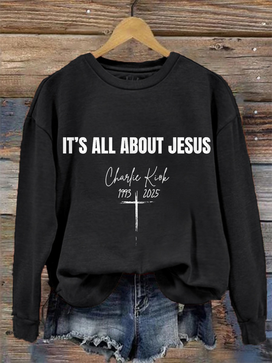 Charlie Kirk Freedom Sweatshirt Charlie Kirk 1993 2025 It's All About Jesus Best Memorial Merch Charlie Kirk Freedom Sweatshirt Charlie Kirk 1993 2025 It's All About Jesus Best Memorial Merch