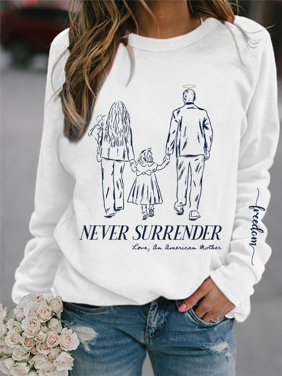 Charlie Kirk Freedom Sweatshirt Never Surrender Rest In Peace Charlie Kirk Apparel Charlie Kirk Freedom Sweatshirt Never Surrender Rest In Peace Charlie Kirk Apparel