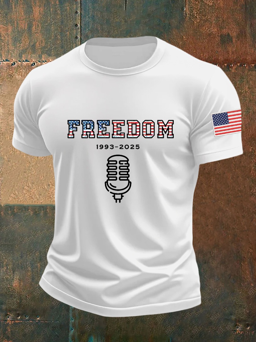 Charlie Kirk Freedom T-Shirt 1993 2025 USA Patriotic Charlie Kirk Shirt Gifts Charlie Kirk Freedom T-Shirt 1993 2025 USA Patriotic Charlie Kirk Shirt Gifts