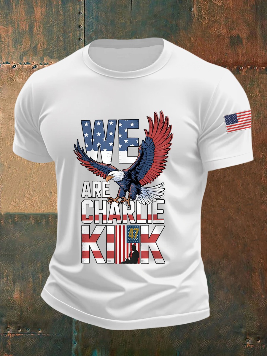 Charlie Kirk Freedom T-shirt Eagle We Are Charlie Kirk Best Commemorative CK 47 Shirt Charlie Kirk Freedom T-shirt Eagle We Are Charlie Kirk Best Commemorative CK 47 Shirt