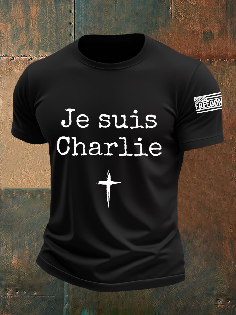 Charlie Kirk Freedom T-Shirt Je Suis Charlie RIP Charlie Kirk Apparel Faith Gifts Charlie Kirk Freedom T-Shirt Je Suis Charlie RIP Charlie Kirk Apparel Faith Gifts