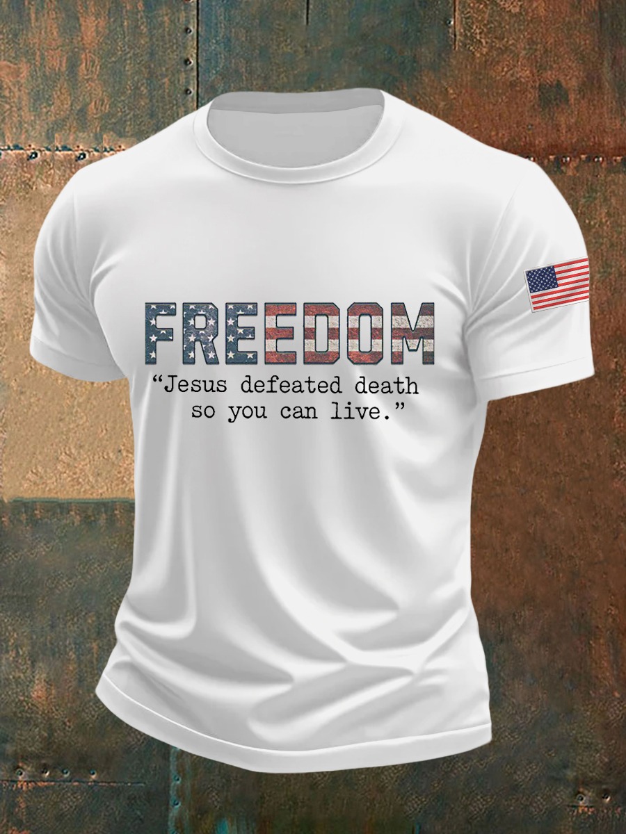 Charlie Kirk Freedom T-Shirt Jesus Defeated Death So You Can Live Charlie Kirk Merch Charlie Kirk Freedom T-Shirt Jesus Defeated Death So You Can Live Charlie Kirk Merch