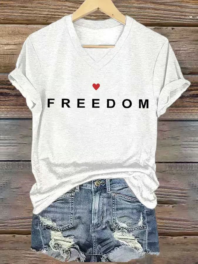Charlie Kirk Freedom V-neck Shirt Freedom In Memory Of CK 47 Merch Store For Sale Charlie Kirk Freedom V-neck Shirt Freedom In Memory Of CK 47 Merch Store For Sale