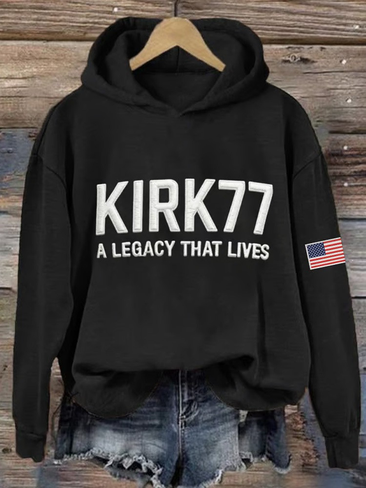 Charlie Kirk Hoodie Kirk 77 A Legacy That Lives RIP Charlie Kirk Apparel Memorial Gifts Charlie Kirk Hoodie Kirk 77 A Legacy That Lives RIP Charlie Kirk Apparel Memorial Gifts