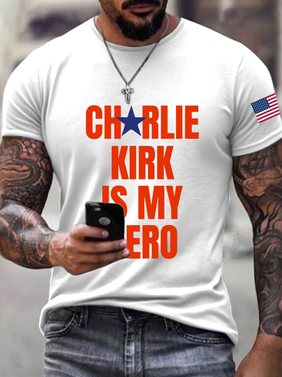 Charlie Kirk Is My Hero Shirt Rest In Peace Charlie Kirk Merch TPUSA Merch Tribute Gifts Charlie Kirk Is My Hero Shirt Rest In Peace Charlie Kirk Merch TPUSA Merch Tribute Gifts