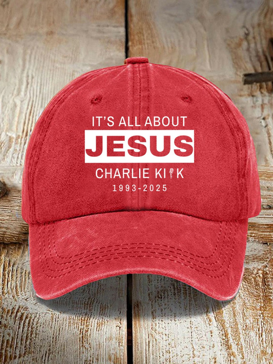 Charlie Kirk It's All About Jesus Hat 1993 2025 Charlie Kirk Website Freedom Cap Charlie Kirk It's All About Jesus Hat 1993 2025 Charlie Kirk Website Freedom Cap