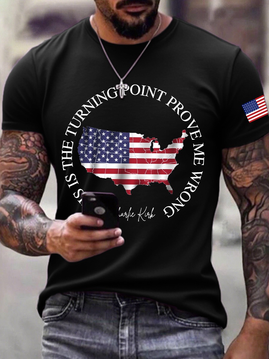 Charlie Kirk Mens Shirt This Is The Turning Point Prove Me Wrong Turning Point USA Merch Charlie Kirk Mens Shirt This Is The Turning Point Prove Me Wrong Turning Point USA Merch