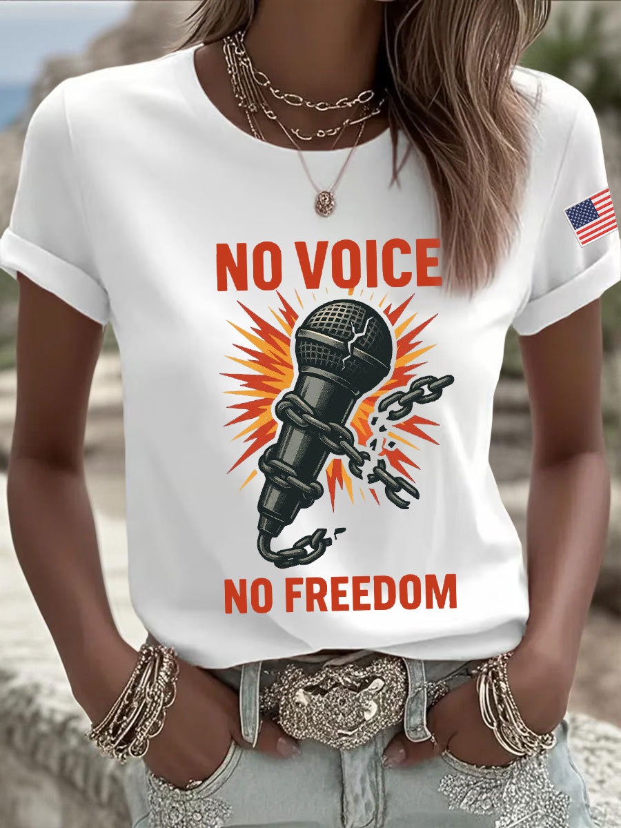 Charlie Kirk No Voice No Freedom Womens T-Shirt Violence Against Charlie Kirk Shirt Charlie Kirk No Voice No Freedom Womens T-Shirt Violence Against Charlie Kirk Shirt