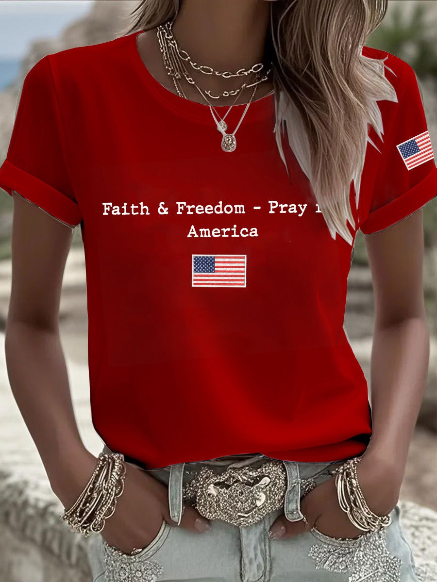 Charlie Kirk Shirt Faith And Freedom Pray For America Freedom Clothing Patriotic Gifts Charlie Kirk Shirt Faith And Freedom Pray For America Freedom Clothing Patriotic Gifts