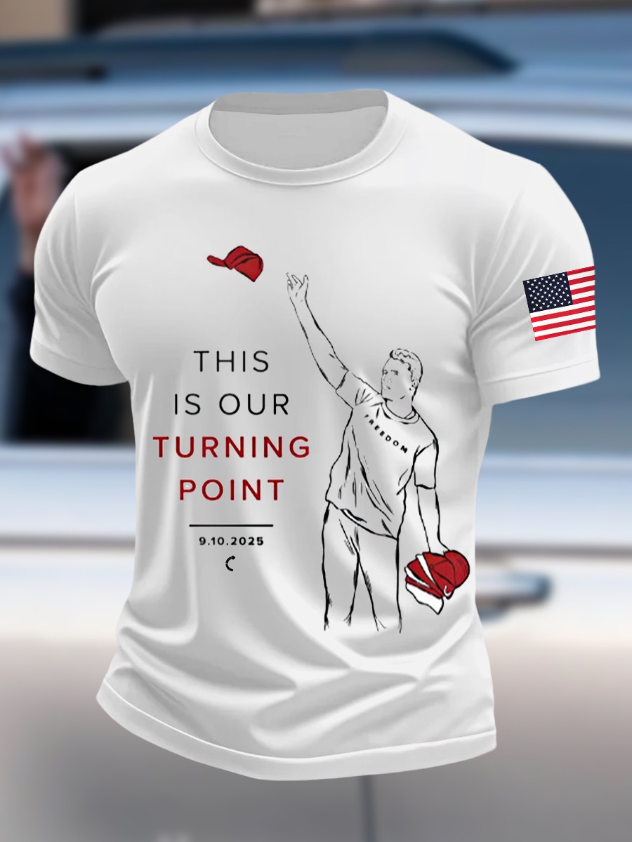 Charlie Kirk Shirt This Is Our Turning Point TPUSA Merch RIP Charlie Kirk Apparel Gifts Charlie Kirk Shirt This Is Our Turning Point TPUSA Merch RIP Charlie Kirk Apparel Gifts
