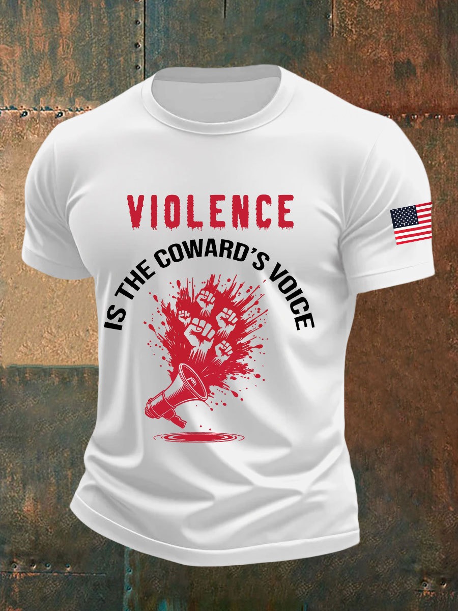 Charlie Kirk Shirt Violence Is The Cowards Voice Freedom Clothing RIP Charlie Kirk Merch Charlie Kirk Shirt Violence Is The Cowards Voice Freedom Clothing RIP Charlie Kirk Merch