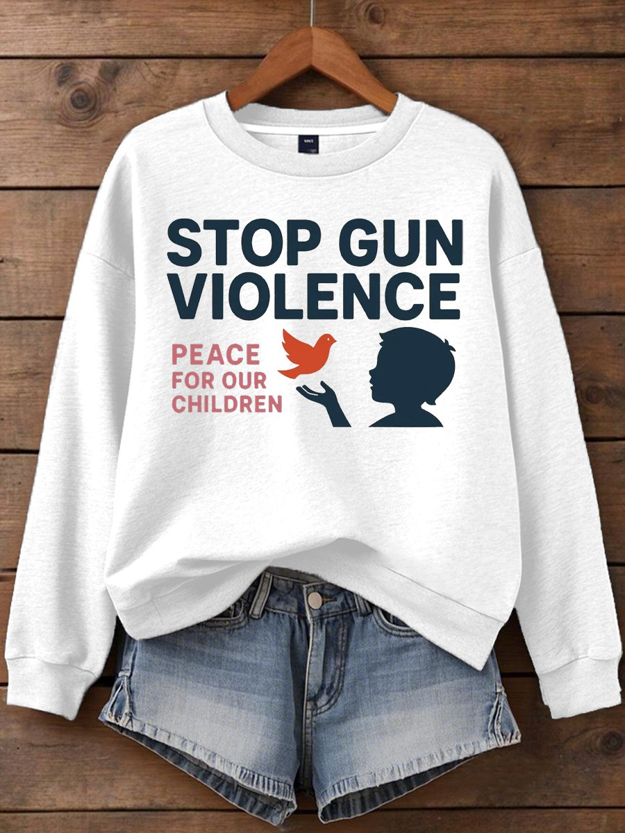 Charlie Kirk Stop Gun Violence Sweatshirt Peace For Our Children Charlie Kirk Quote Gifts Charlie Kirk Stop Gun Violence Sweatshirt Peace For Our Children Charlie Kirk Quote Gifts